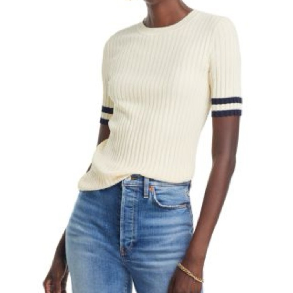 Rag & Bone Madison Ribbed Knit Top - S